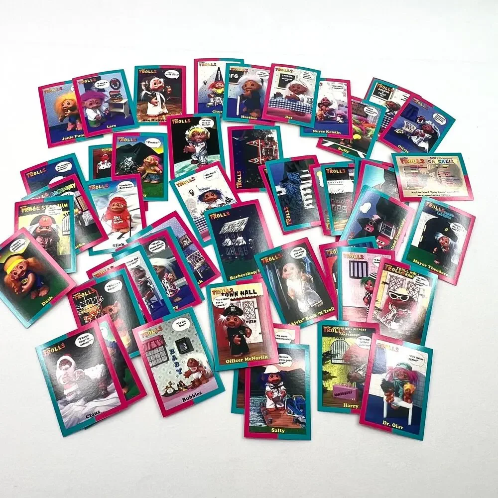 Large Lot of Vintage Norfin Troll Collect-A-Cards
